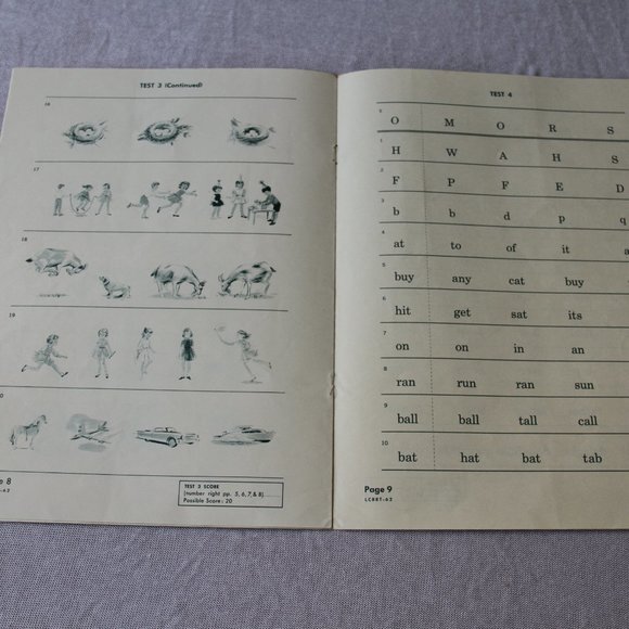 1896 Antique Spelling Book and a 1962 Reading Assessment - Picture 13 of 15